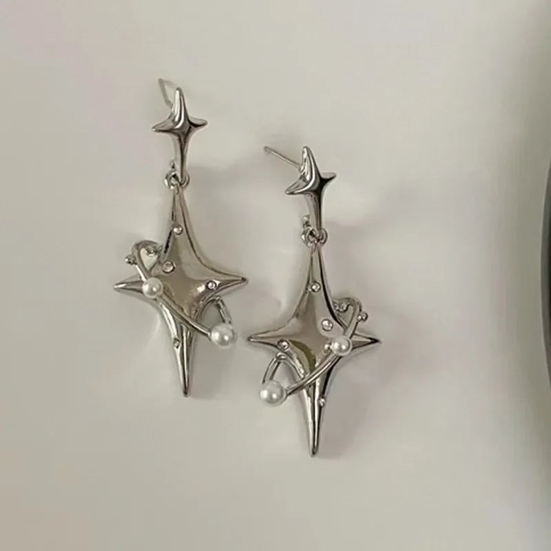Gold and Silver Plated Crystal Stud Earrings